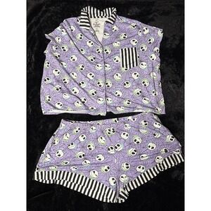 Disney Nightmare Before Christmas‎ Top & Shorts Pajama Set Women's Sz 3XL